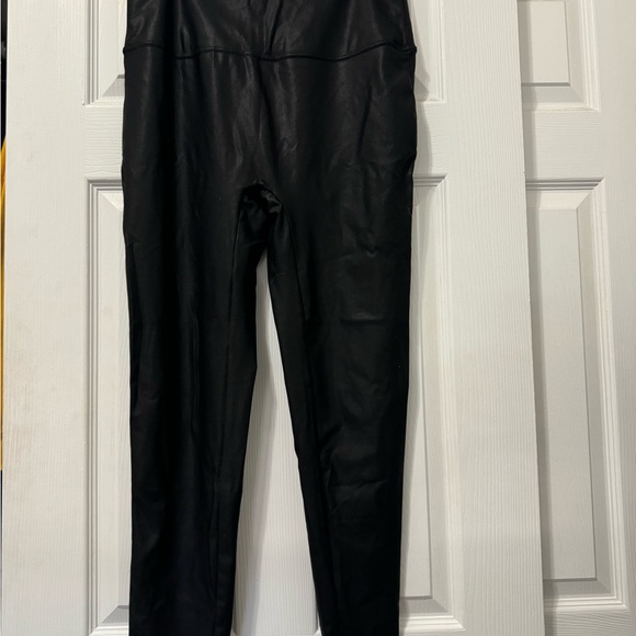 Pants - Black Faux Leather Leggings